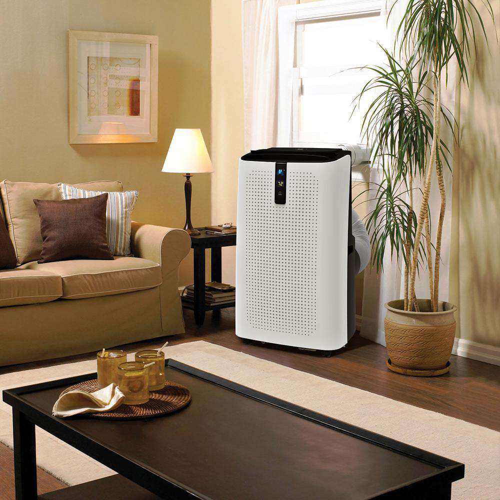 JHS A018-12KR/C 12,000 BTU Portable Air Conditioner with Dehumidifier and Remote White New
