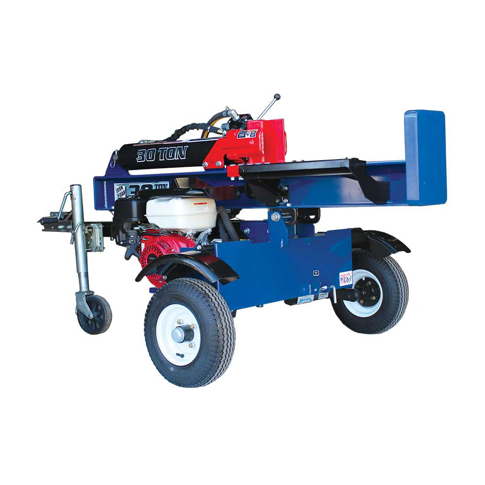 Iron and Oak Log Splitter 30 Ton Vertical/Horizontal Honda GX270 Engine Torsion Axle BHVH3018GXT New
