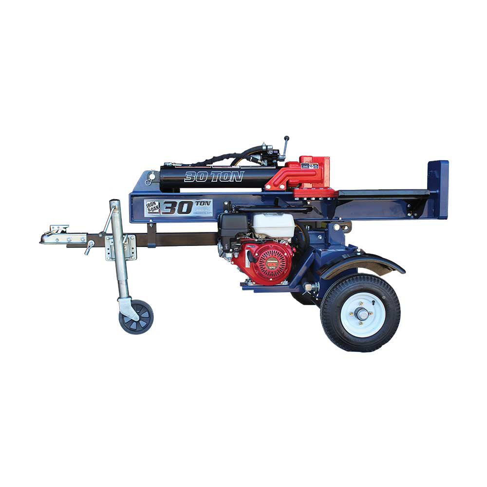 Iron and Oak Log Splitter 30 Ton Vertical/Horizontal Honda GX270 Engine Torsion Axle BHVH3018GXT New