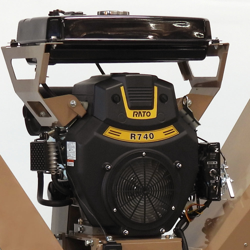 BigBear Power BBC62 Tornadic Wood Chipper 6" 20 HP V-Twin Engine Gas Powered Commercial Self Feeding Electric Start Open Box
