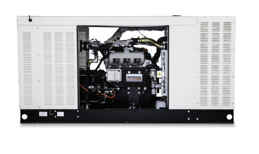 Generac Protector 80kW Liquid Cooled 3 Phase 120/240V Standby Generator CARB Approved RG08045JNAC New