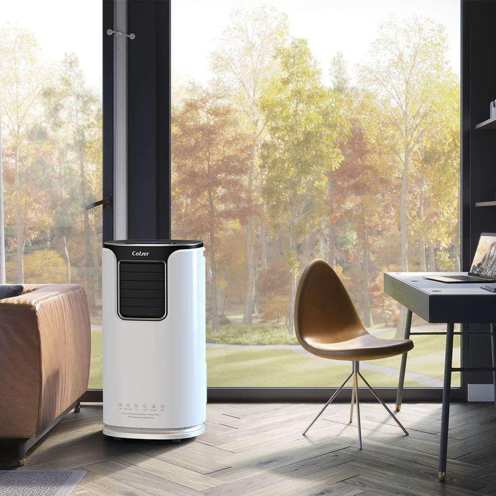 Colzer Colzer-002 14000 BTU Portable Air Conditioner Dehumidifier for Rooms up to 500 Sq .ft. with Remote Control and Washable Filter New