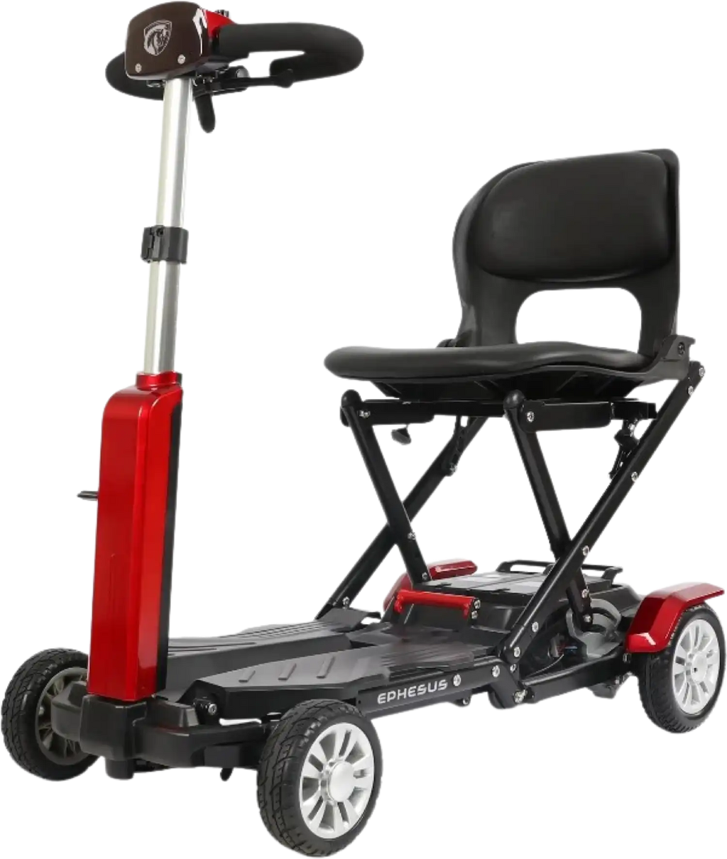 Ephesus S6 Mobility Scooter Auto Folding 4 Wheel 15.5 Mile Long Range New