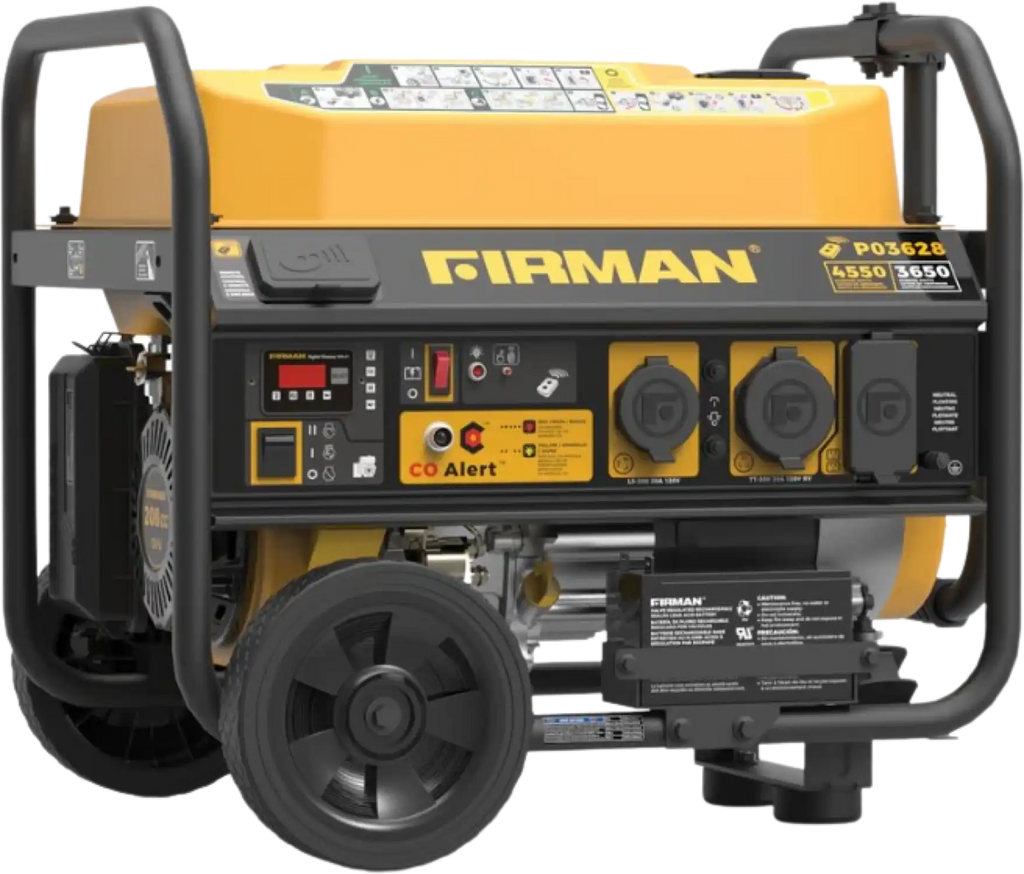 Firman P03628 Generator 3650W/4500W 30 Amp Remote Start Gas With CO Alert New