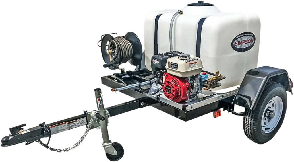 Simpson 95000 3200 PSI 2.8 GPM Honda GX200 CAT Pressure Washer Trailer New
