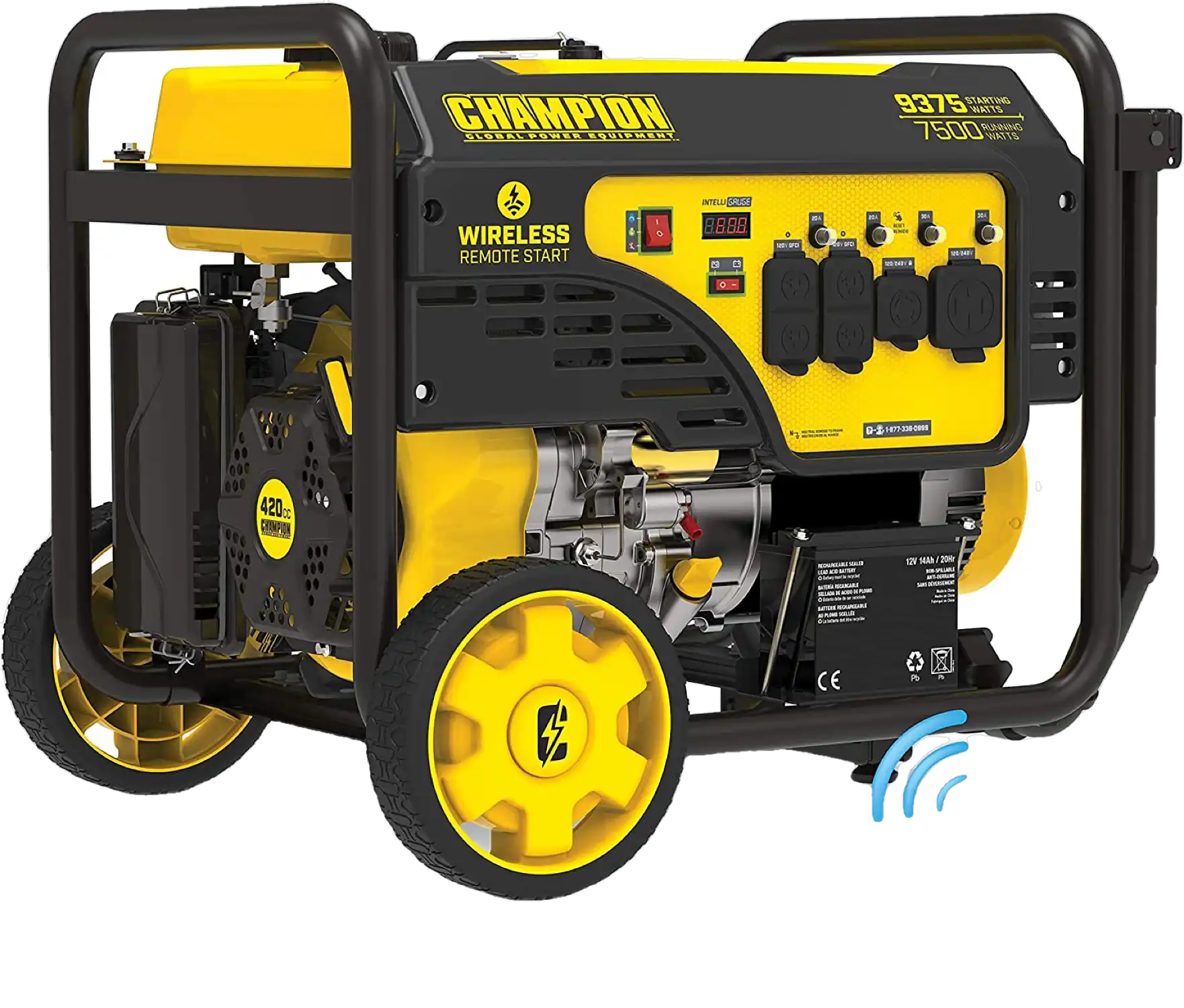 Champion 201004 7500W/9375W Generator 50 Amp Gas Remote Start Manufacturer RFB