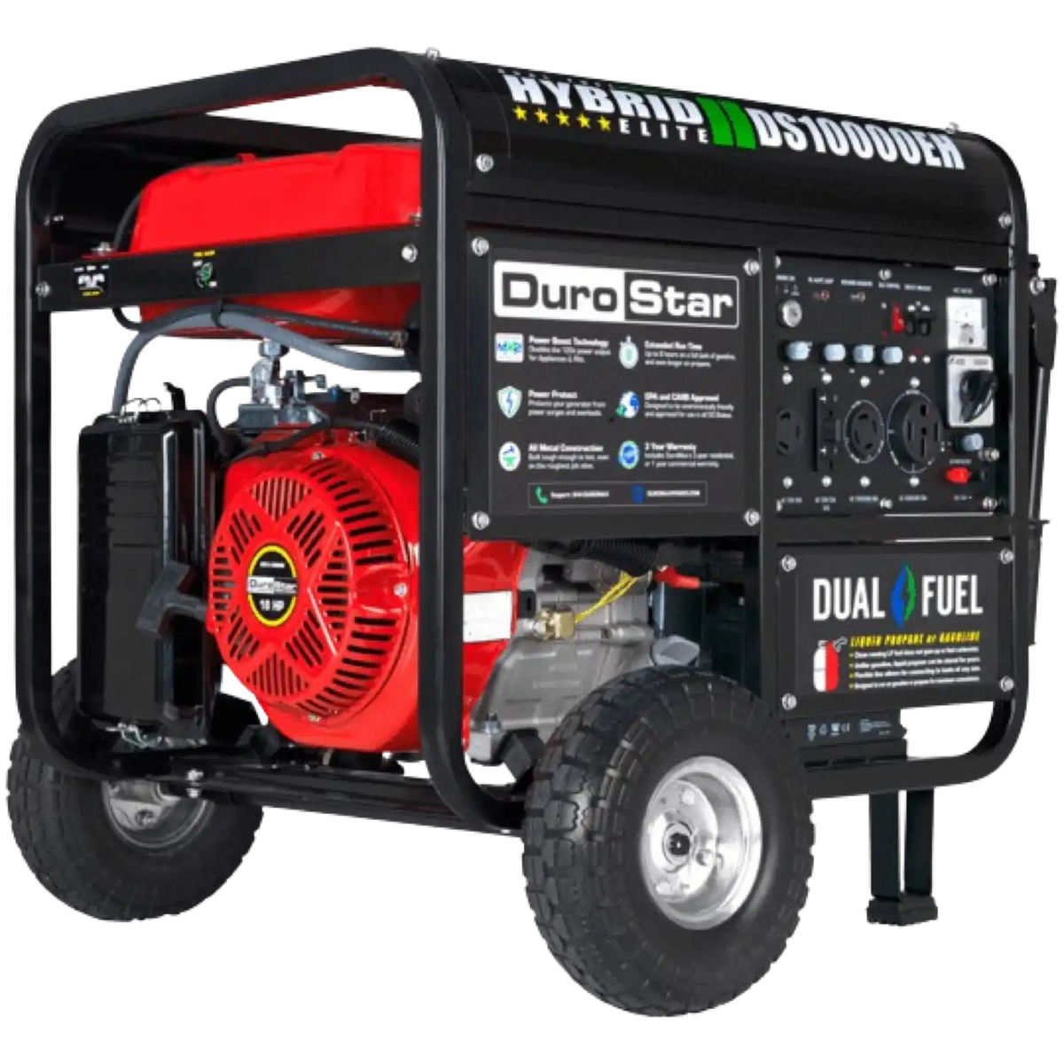 DuroStar DS10000EH 8000W/10000W Dual Fuel Electric Start Generator New