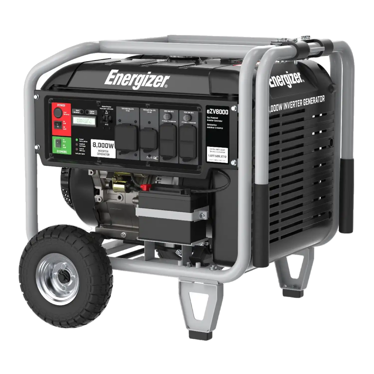 Energizer eZV8000 6500W/8000W Gas Powered Electric Start Inverter Generator New