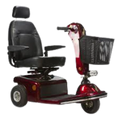 Shoprider 888B-3 Sunrunner 3 Wheel Mobility Scooter New Burgundy