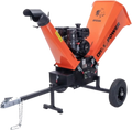 DK2 OPC506E Chipper Shredder with Extended Axles and Trailer Tow Hitch 6" 14 HP Gas Powered New