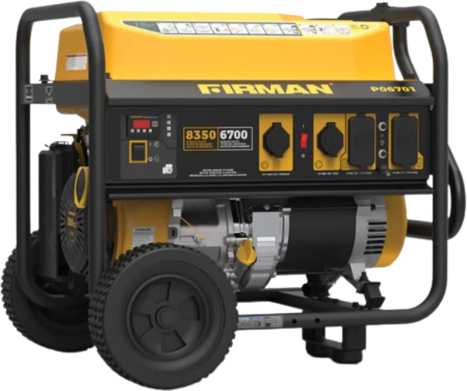 Firman P06701 Portable Generator 6700/8350 Watt 30 Amp 120/240V Recoil Start Gas New