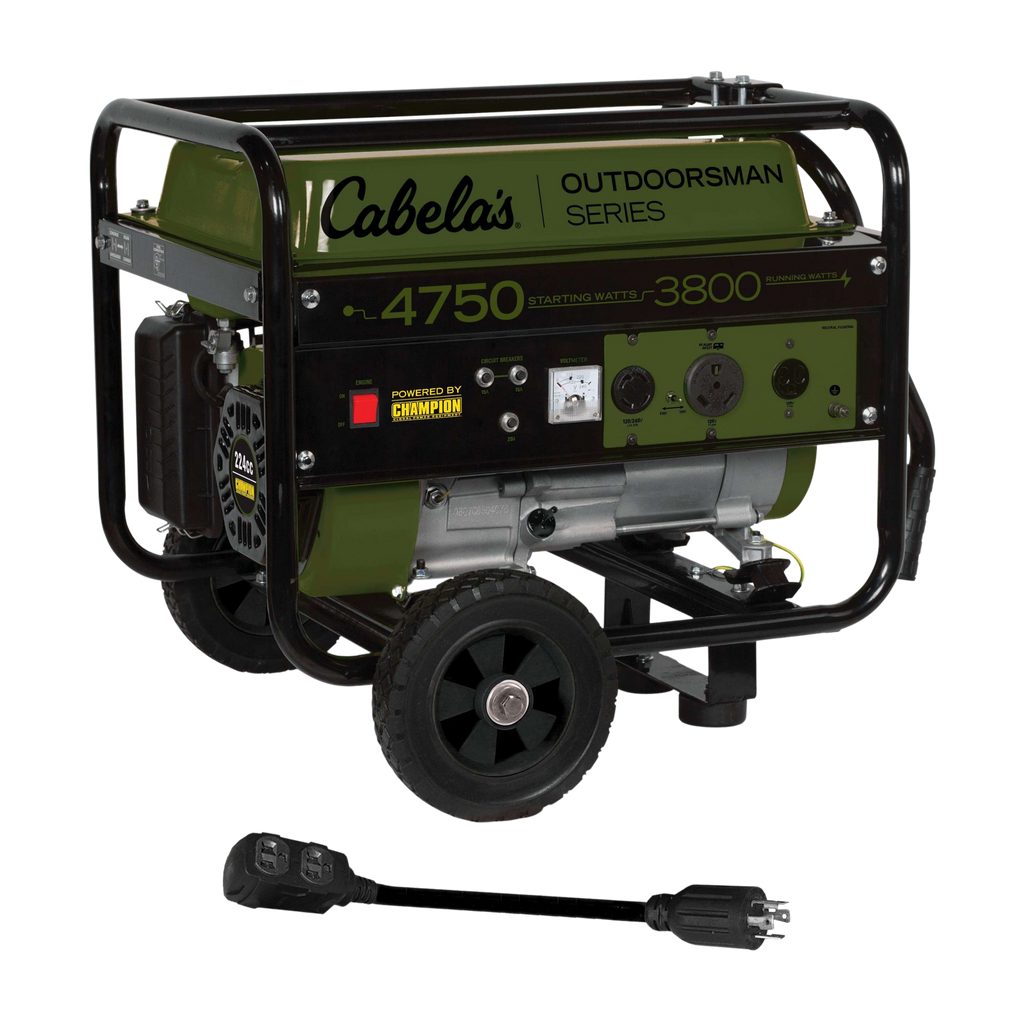 Champion 100615R 3800W/4750W Recoil Start Portable Gas Generator Manufacturer RFB