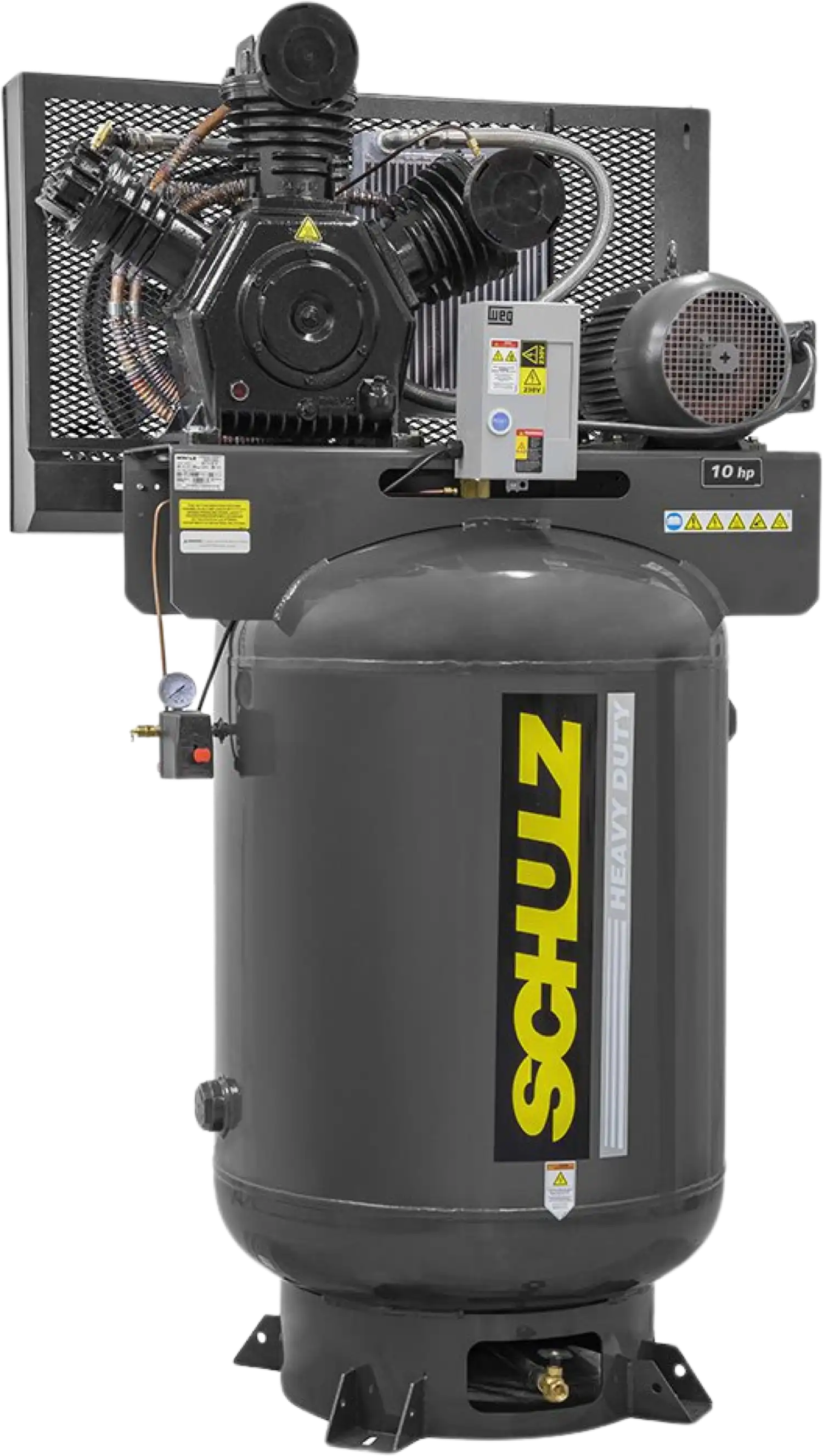 Schulz V-Series Air Compressor 10 HP 120 gal. 2-Stage 208-230V 3-Phase Vertical 10120VW40X-3 New