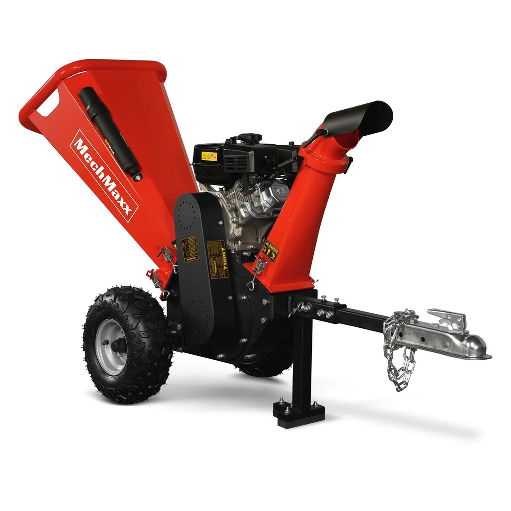 MechMaxx GS650 Wood Chipper 4" DUCAR 212cc 7HP Gas Engine Powered with Towbar New