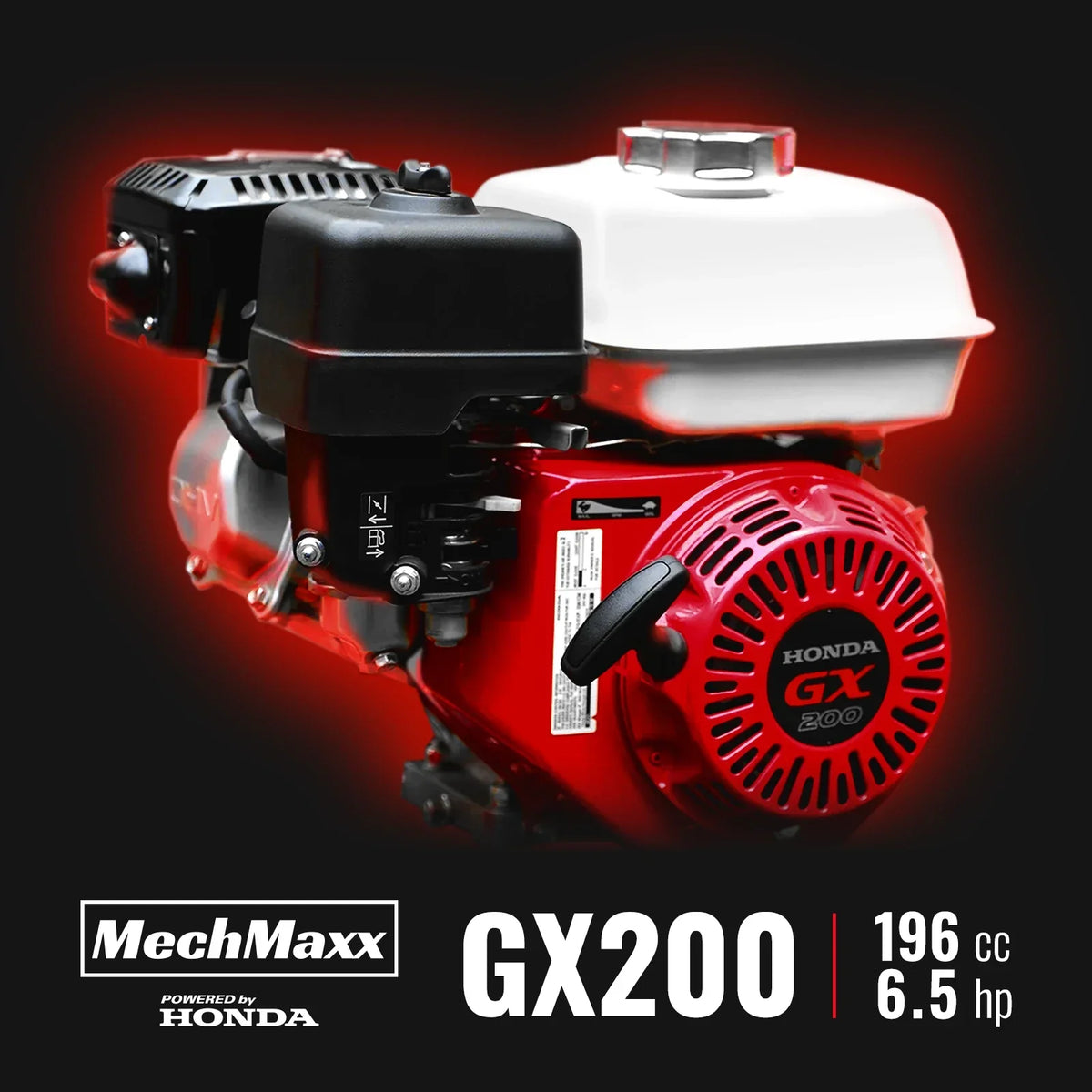 MechMaxx GS650 Wood Chipper Honda GX200 Gasoline Engine Powered 4" New