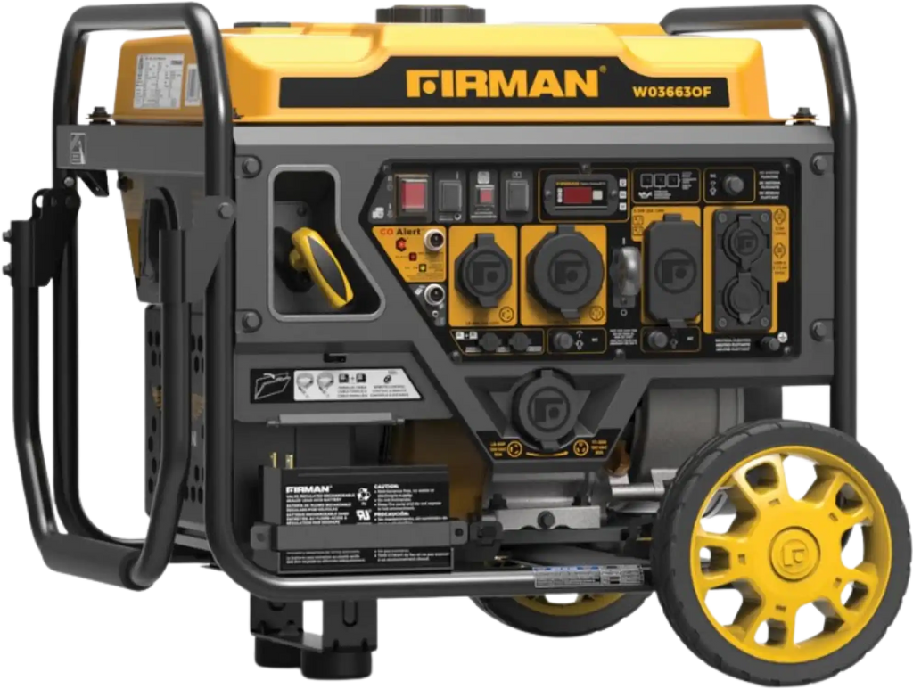 Firman W03663OF Generator 3650W/4200W 50 Amp Electric Start With CO Alert New