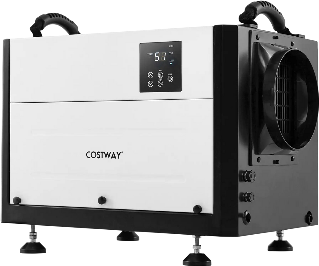 Costway 124 Pint Crawl Space Dehumidifier 3 Modes 24H Timer 637518492 New