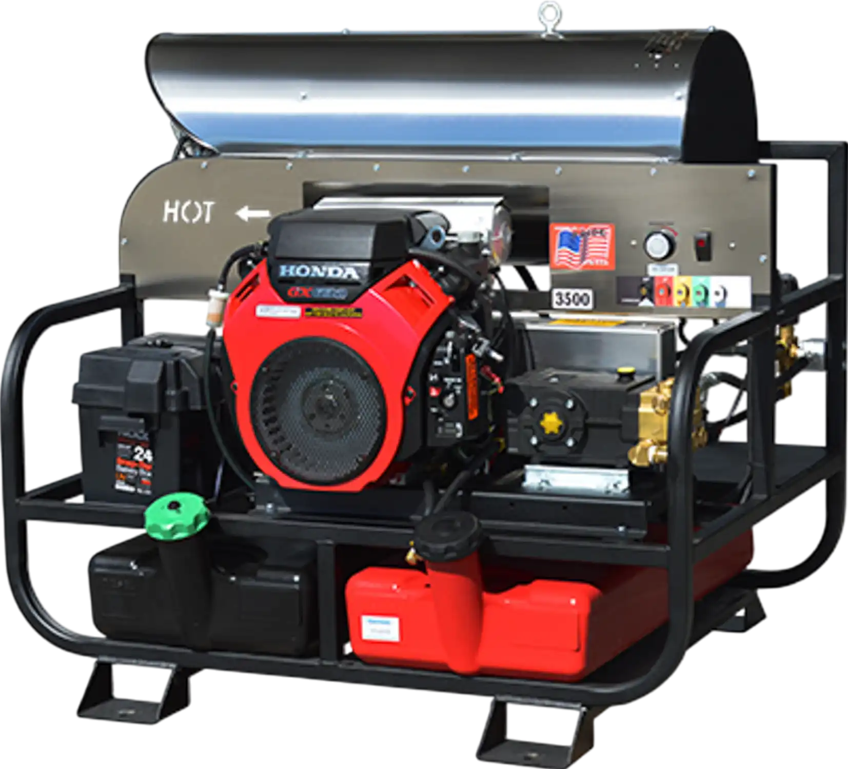 Pressure Pro Super Skid Pressure Washer 12V 4000 PSI 5.5 GPM Honda GX630 Engine New