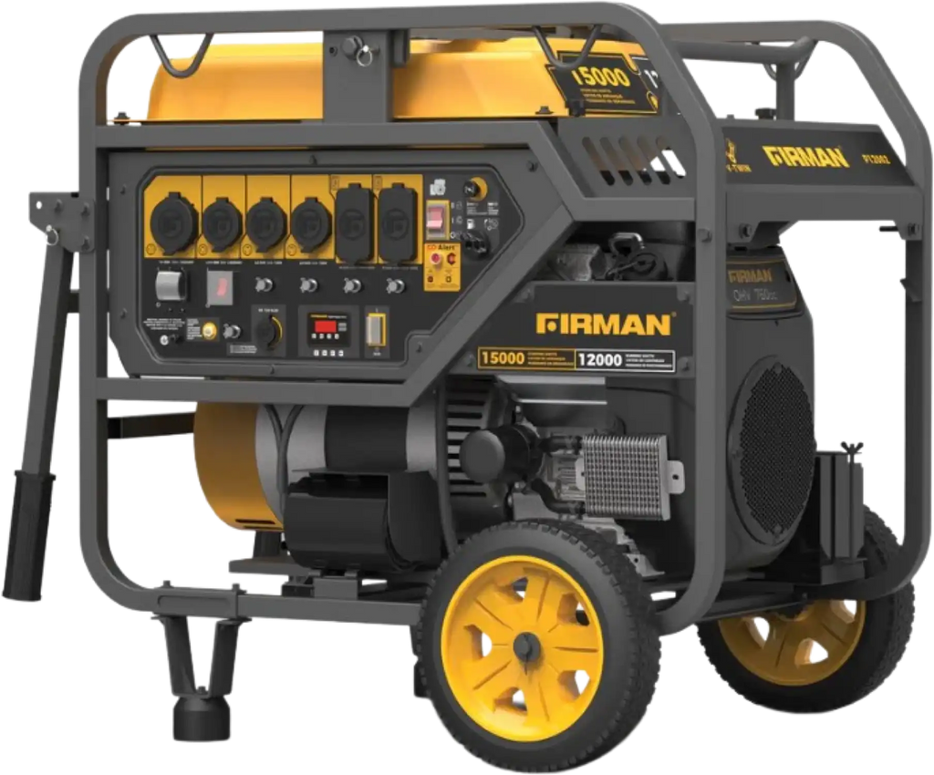 Firman P12002 Generator 12000W/15000W 50 Amp Electric Start Gas With CO Alert New