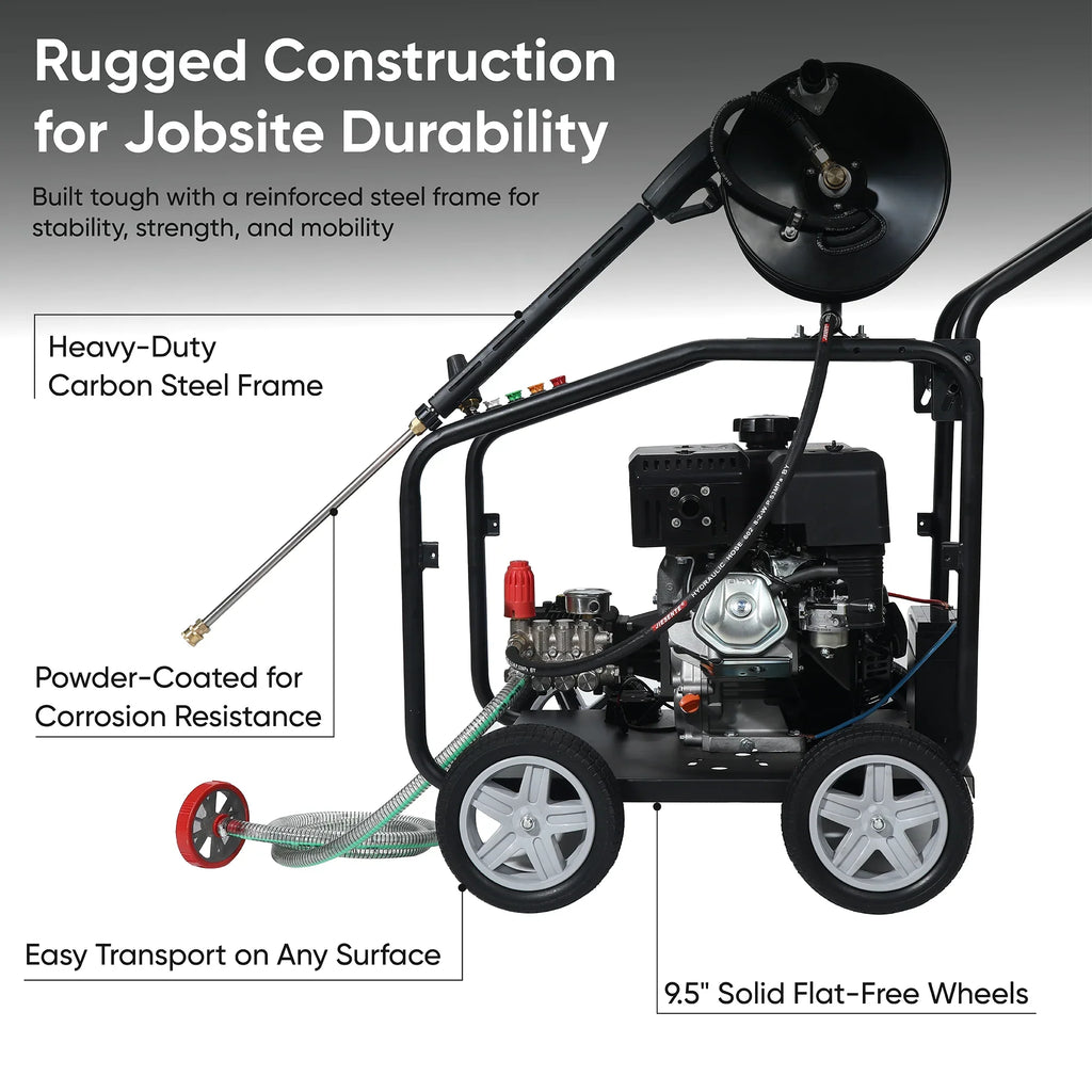 Dapper Supply Gas Pressure Washer 4350 PSI 5 GPM Cold Water 11.8 HP Engine Electric Start New
