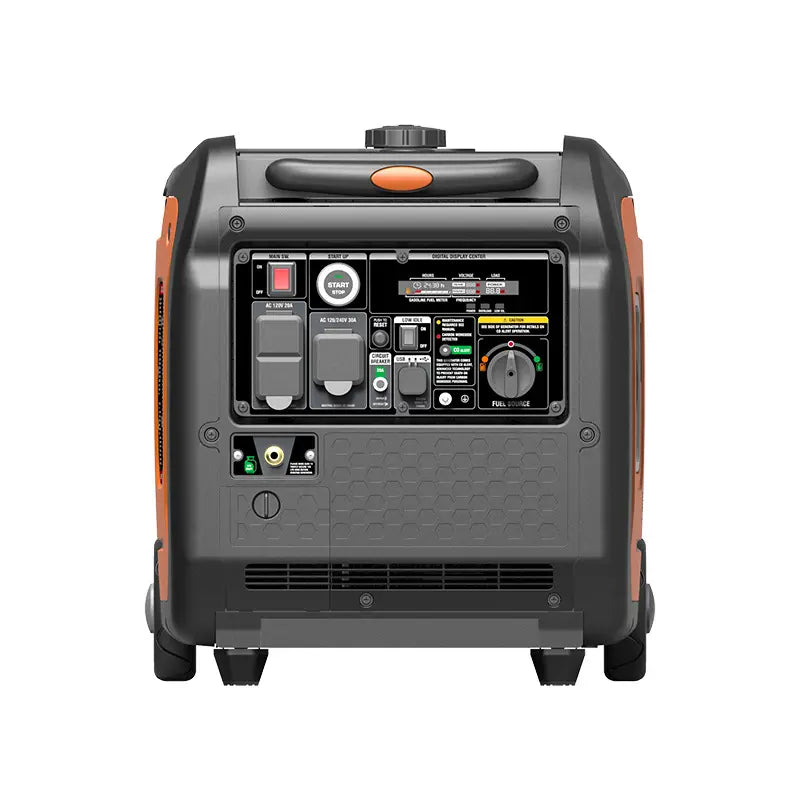 GENMAX GM6000iED 30 Amp 5250W/6000W Remote Start Dual Fuel Inverter Generator with CO Detect Scratch and Dent