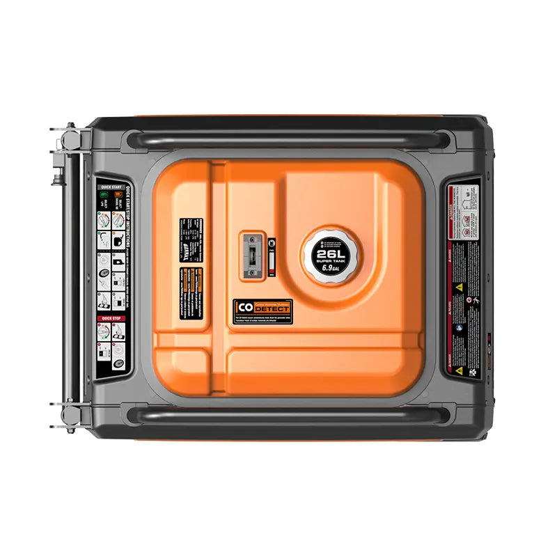 GENMAX GM9000iED 50 Amp 7600W/9000W Remote Start Dual Fuel Inverter Generator with CO Detect Scratch and Dent