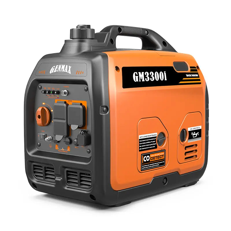 GENMAX GM3300i 3000W/3300W Inverter Generator Gas Recoil Start CO Detect Scratch and Dent