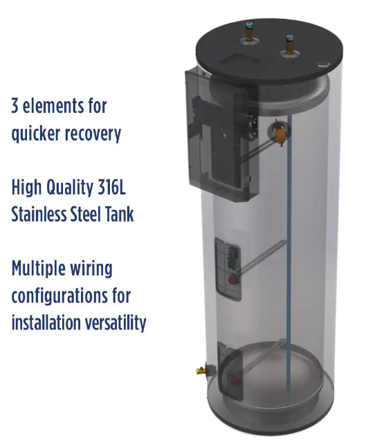Ariston ARIEC115D3W180 115 Gallon 18,000 Watt Electric Water Heater New