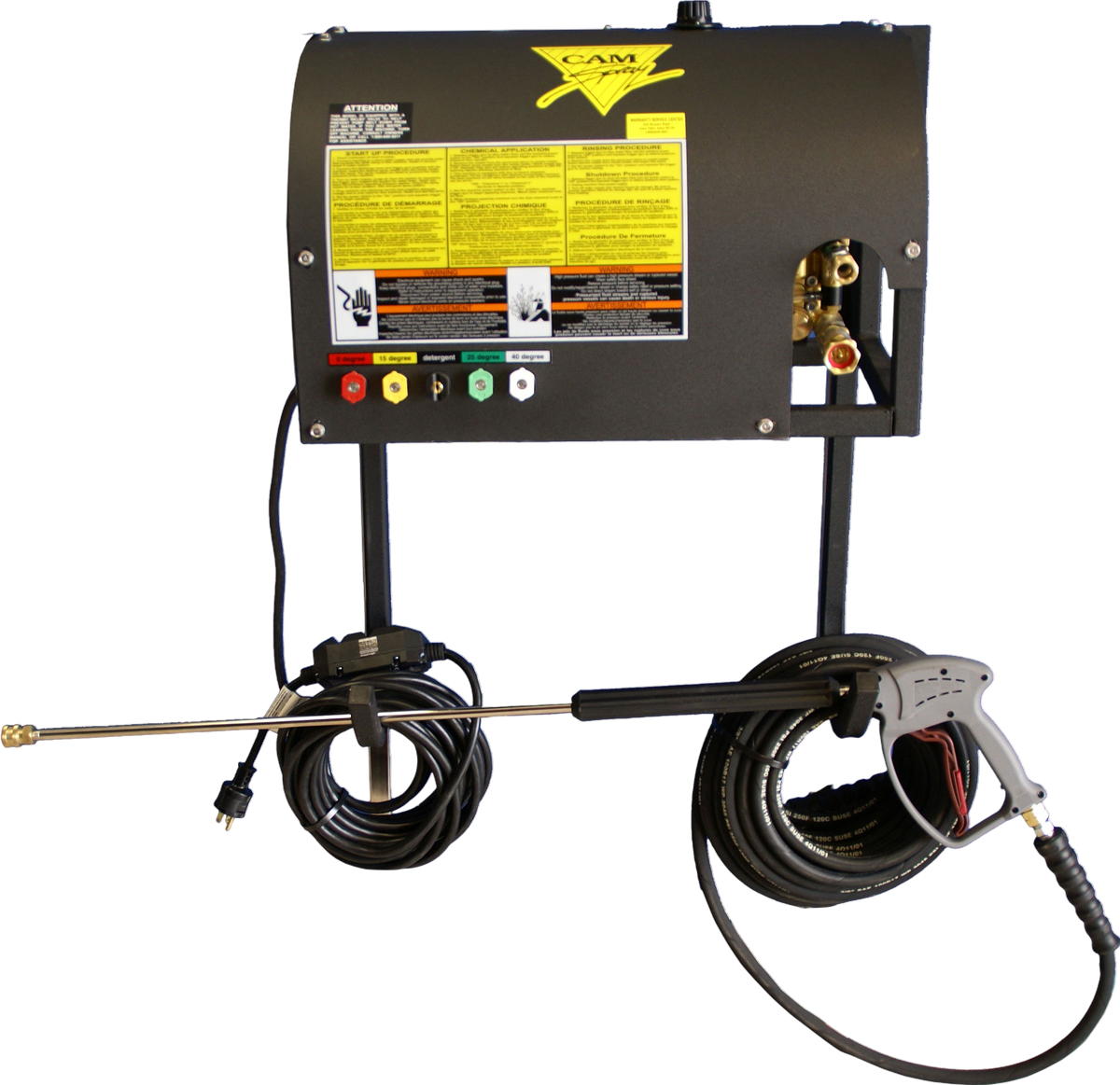 Cam Spray 1500WM Pressure Washer Electric Powered Deluxe Wall Mount Cold Water 3 GPM 1500 PSI New