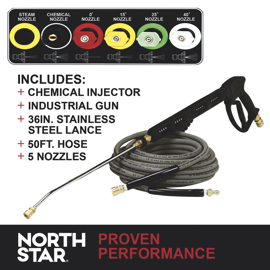 NorthStar 157310 Pressure Washer 3000 PSI 4.0 GPM Hot Water Honda GX390 Engine CAT Pump Gas New