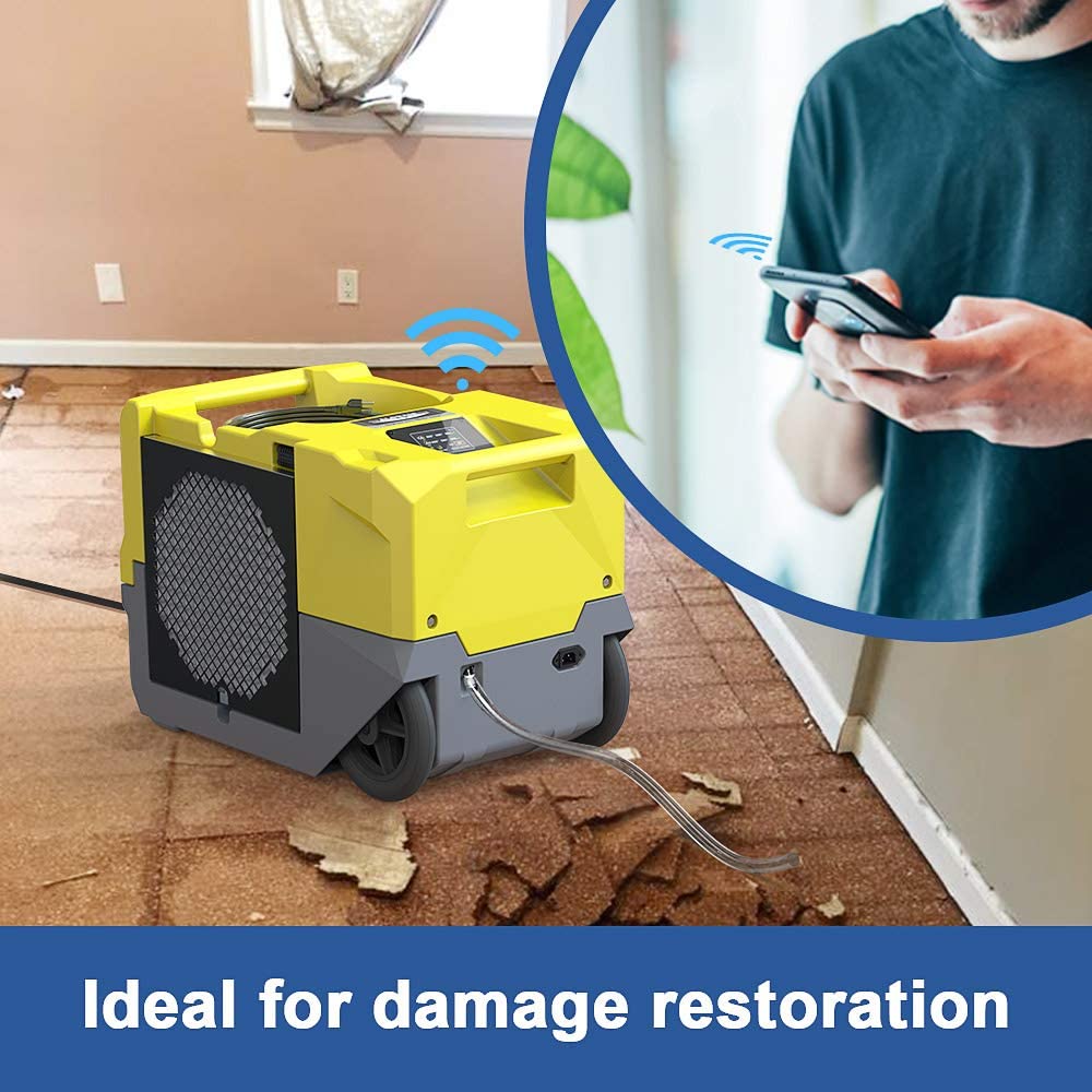 AlorAir Storm SLGR 1250X Wifi Commercial Dehumidifier 125 Pints with Smart App Control Yellow New