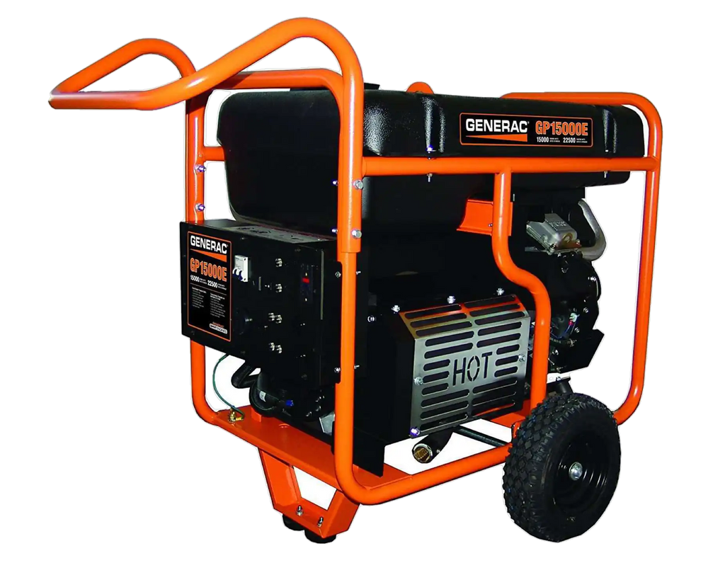 Generac GP15000E 15000W/22500W Generator 50A Gas Electric Start 5734 Open Box
