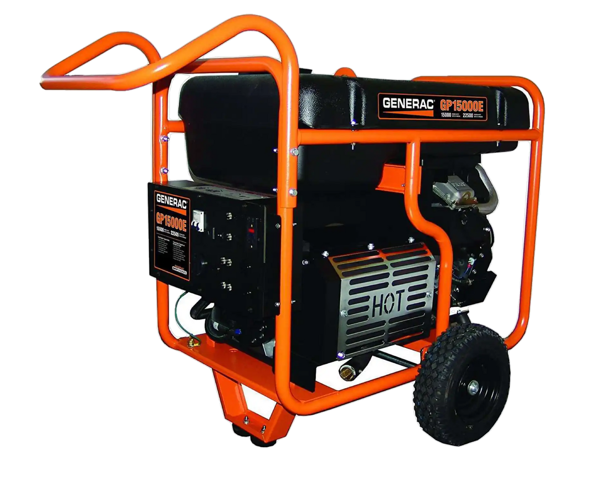 Generac GP15000E 15000W/22500W Generator 50A Gas Electric Start 5734 Open Box