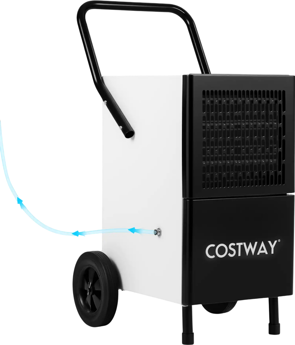 Costway 189 Pint Commercial Dehumidifier Built-in Water Pump 72124330 New