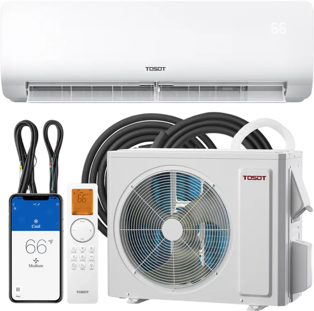 Tosot Mini-Split Air Conditioner with Heat Pump WiFi 24,000 BTU Cosmo Series 230V New