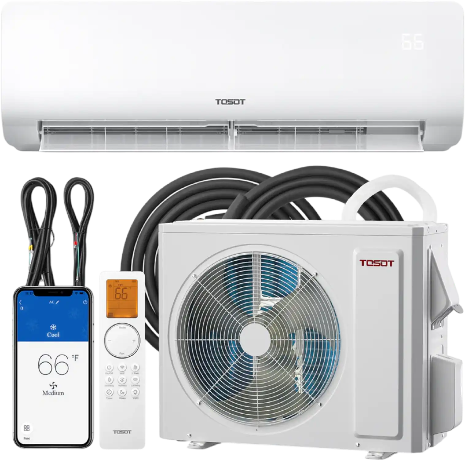 Tosot Mini-Split Air Conditioner with Heat Pump WiFi 24,000 BTU Cosmo Series 230V New
