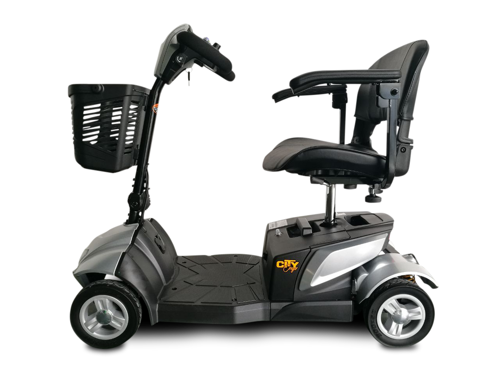 EV Rider CityCruzer 4 Wheel Electric Travel Scooter 12Ah SLA Silver Open Box
