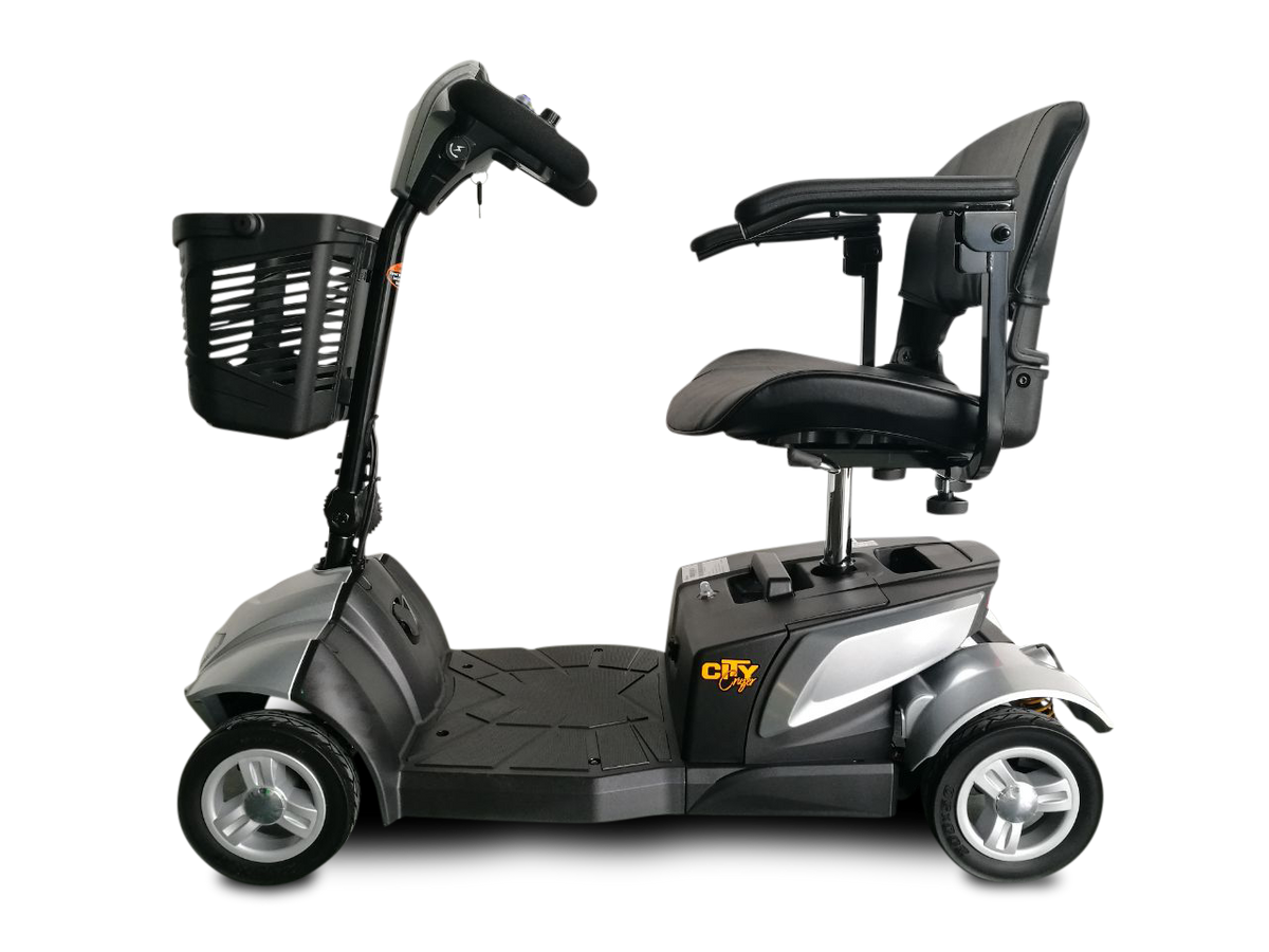 EV Rider CityCruzer 4 Wheel Electric Travel Scooter 12Ah SLA Silver Open Box
