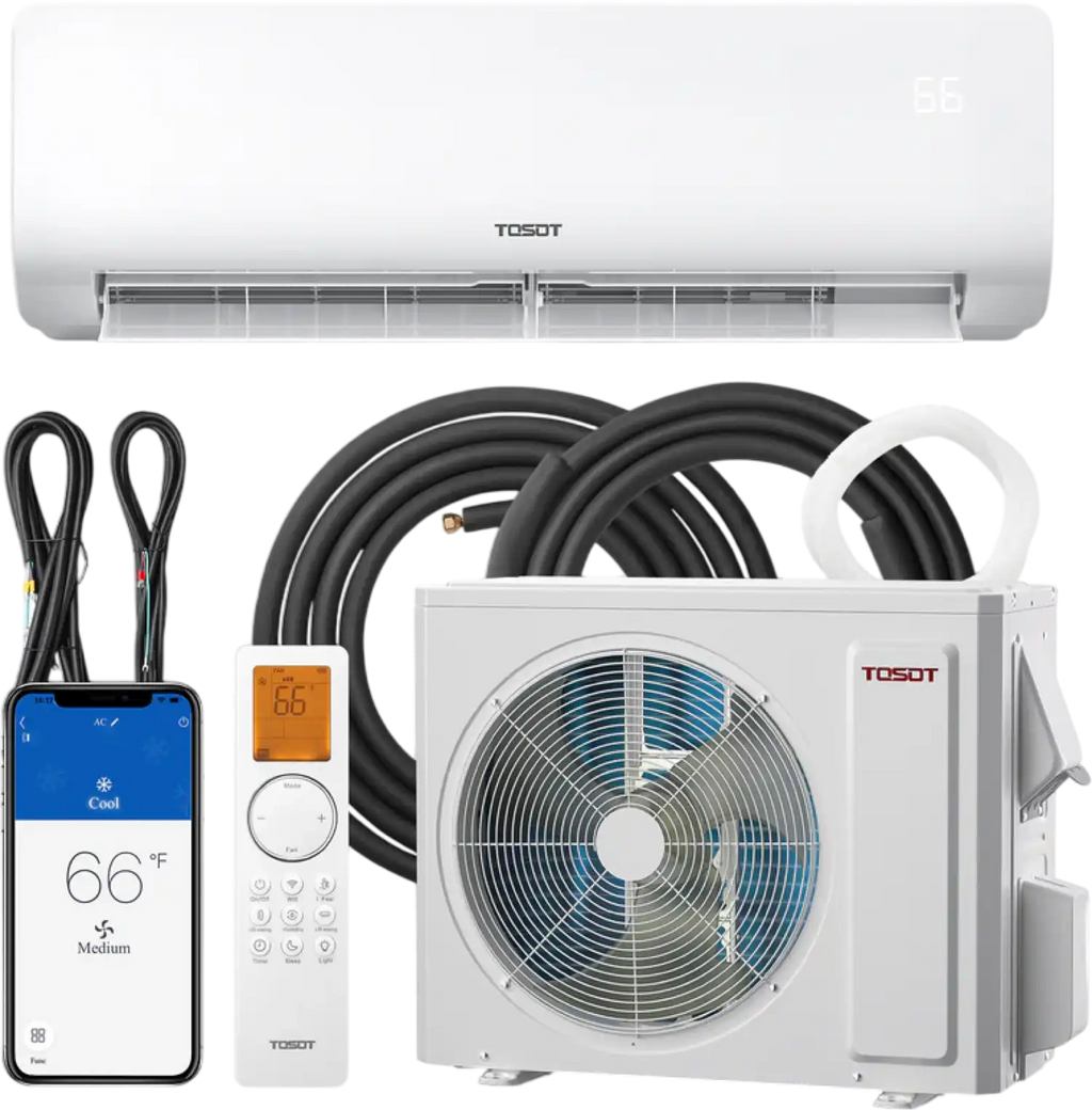Tosot Mini-Split Air Conditioner with Heat Pump WiFi 12,000 BTU 750 Sq. Ft Cosmo Series New