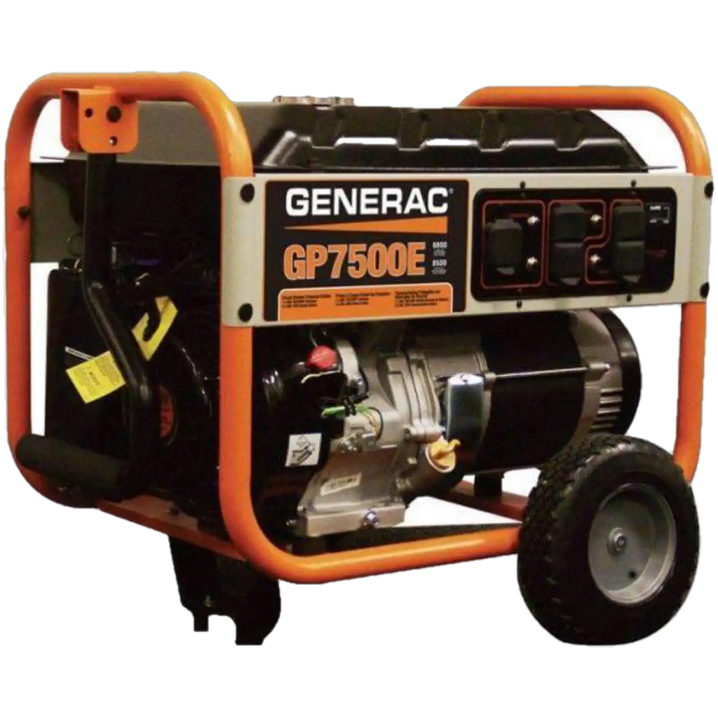 Generac GP7500E 7500W/9375W Gas Generator Electric Start Manufacturer RFB
