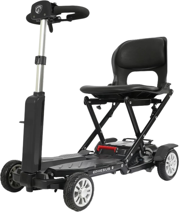 Ephesus S6 Mobility Scooter Auto Folding 4 Wheel 15.5 Mile Long Range New