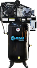 Mega Compressor MP-7580VM Air Compressor with Mag Starter 80 Gallon 7.5 HP 175 PSI 208/230V 1 Phase Electric Start New