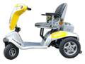 Tzora Titan Hummer XL 4 Wheel Heavy Duty Folding All Terrain Mobility Scooter Yellow New
