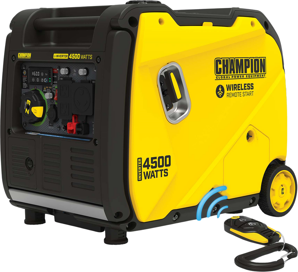 Champion 201184 3500W/4500W Inverter Generator Gas RV and Parallel Ready CO Shield Remote Start New