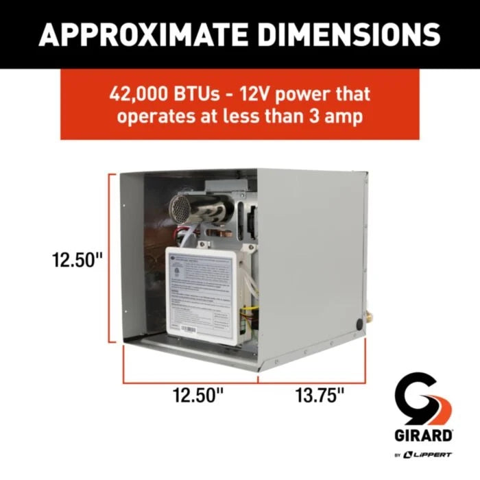 Girard 2GWHAM Tankless RV Water Heater Propane 42,000 BTU 12V New