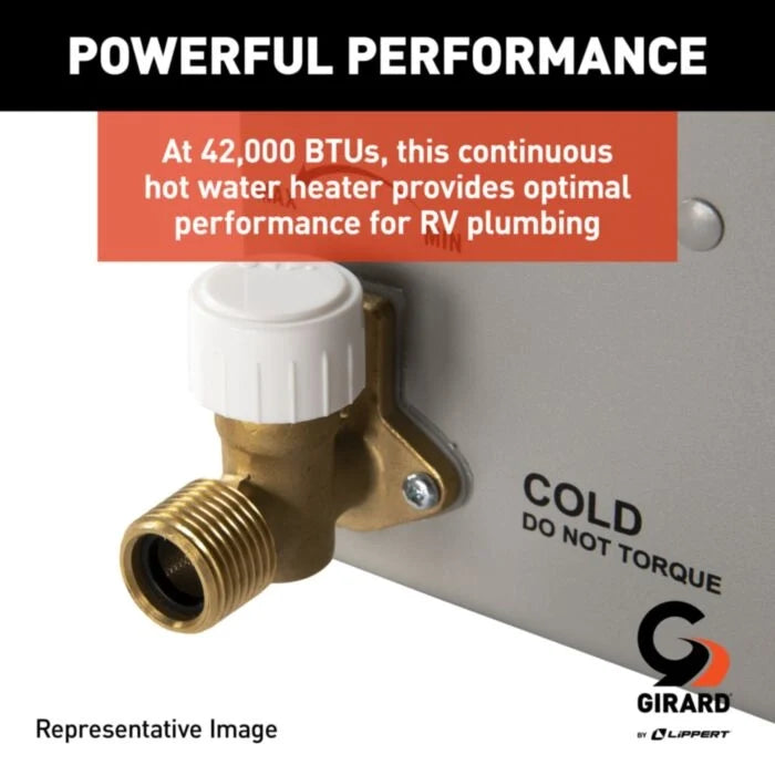 Girard 2GWHAM Tankless RV Water Heater Propane 42,000 BTU 12V New