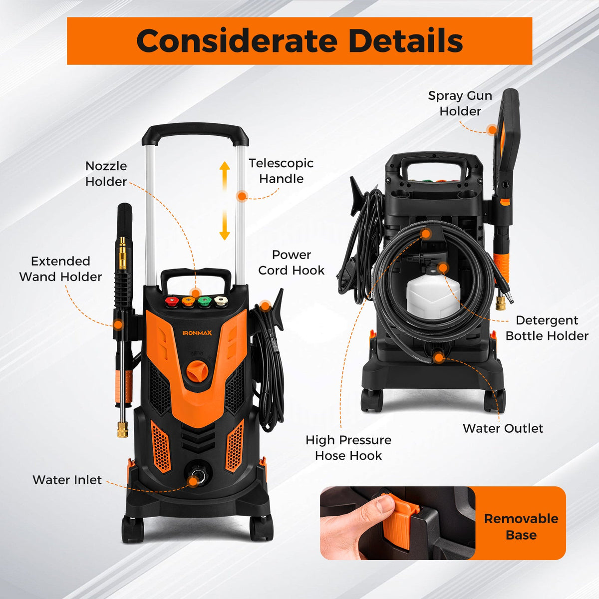 Costway 2300 PSI 1.8 GPM Electric High Pressure Power Washer 35330677 New
