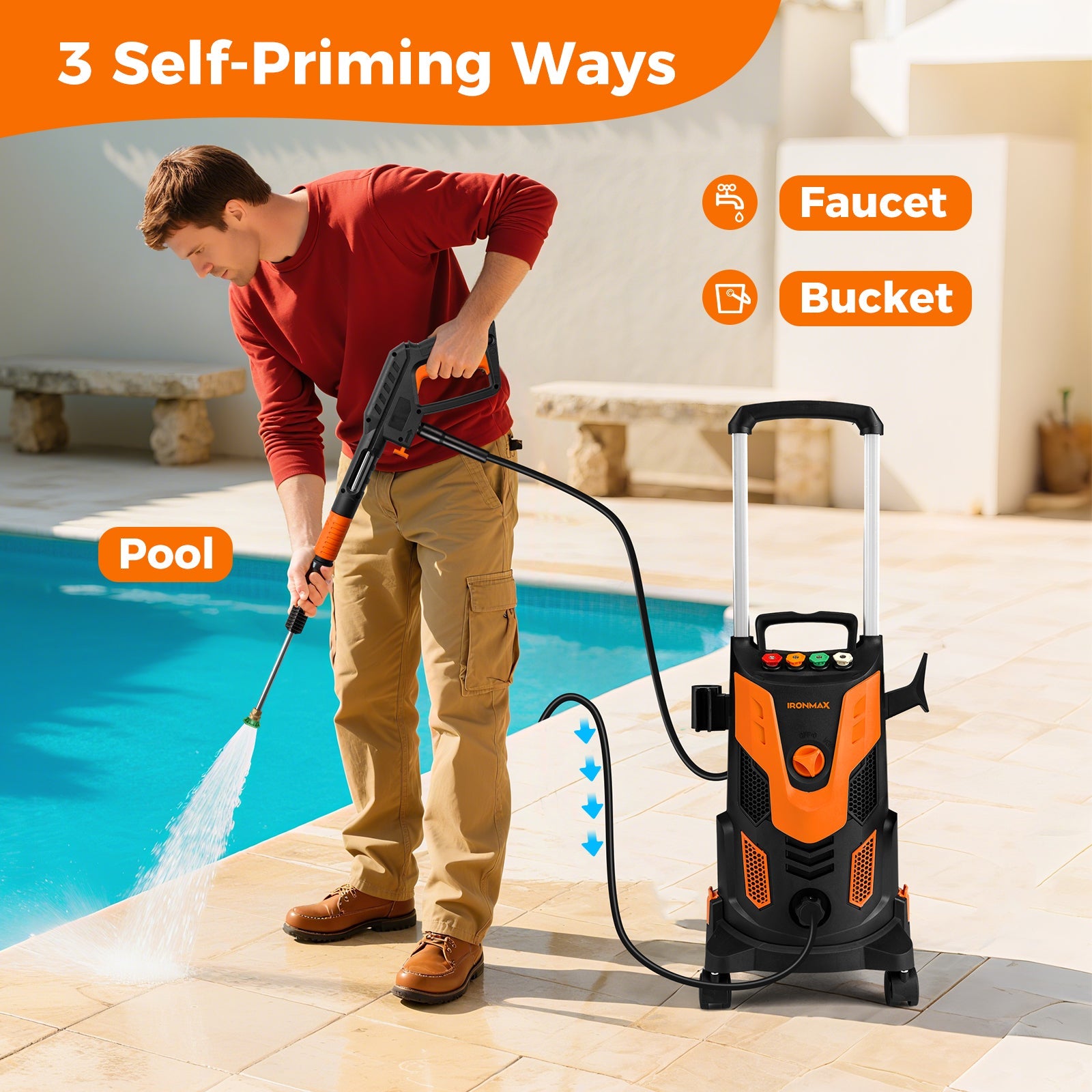 Costway 2300 PSI 1.8 GPM Electric High Pressure Power Washer 35330677 New
