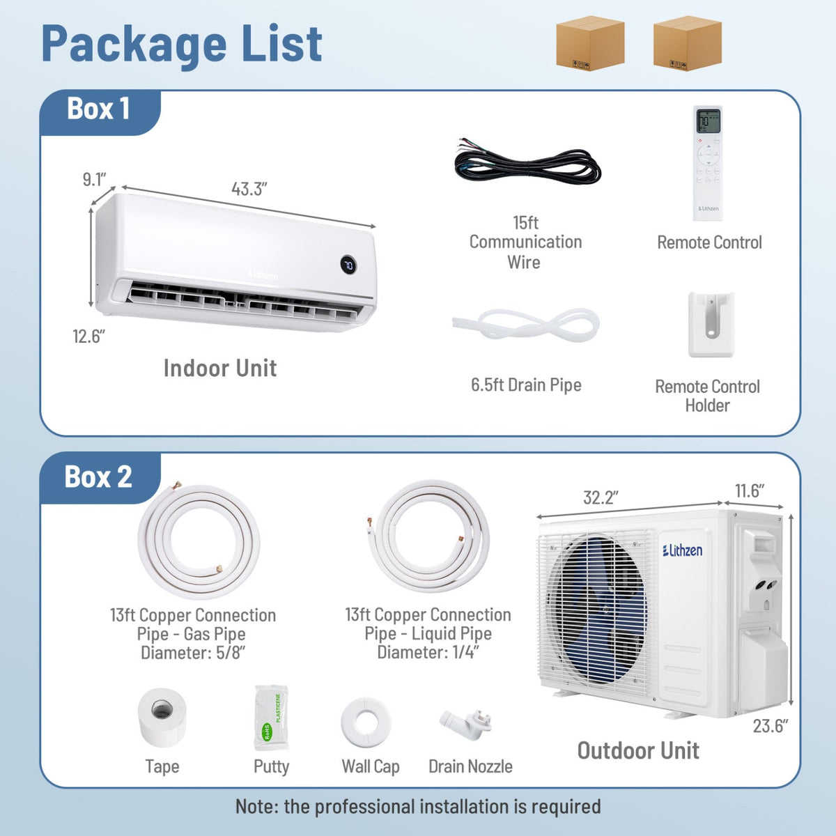 Costway 24000 BTU 18.1 SEER2 208/230V Mini Split Air Conditioner Alexa 30793763 New