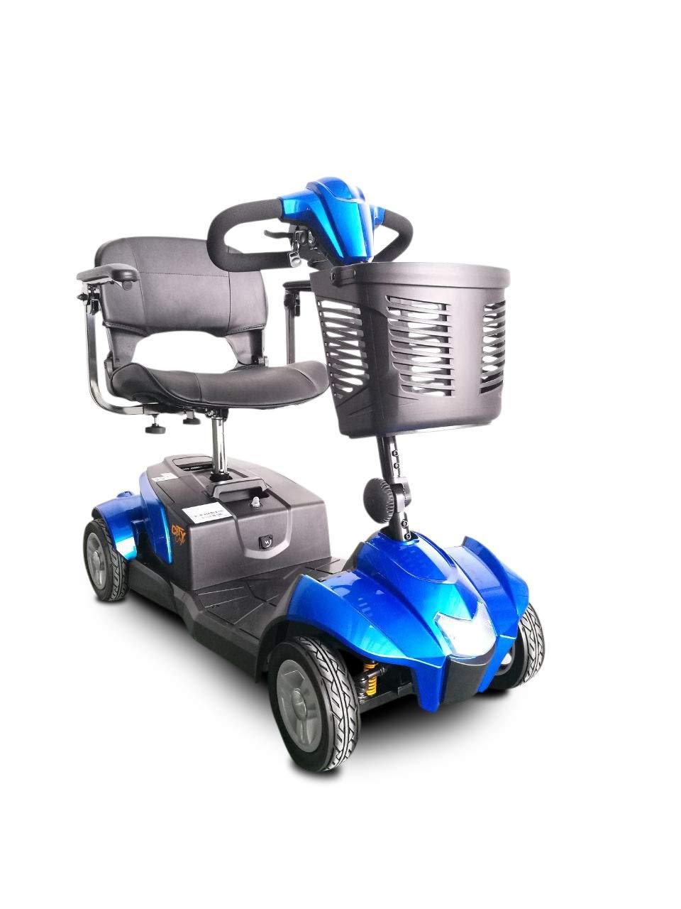 EV Rider CityCruzer 4 Wheel Electric Travel Scooter 12Ah SLA Blue Open Box